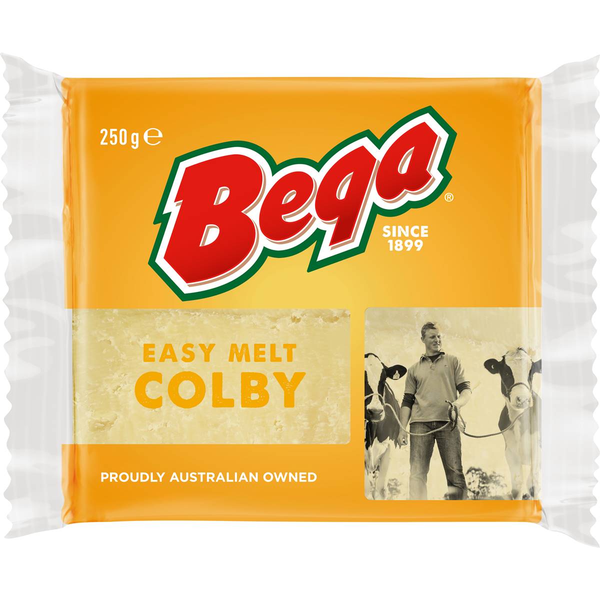 Bega Easy Melt Colby Cheese Block 250g Woolworths
