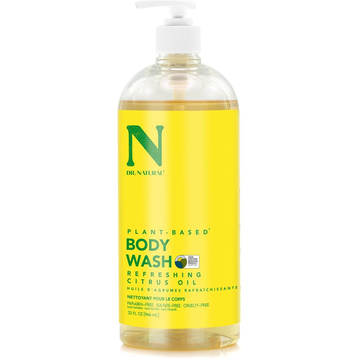 Dr Natural Body Wash Citrus 946ml Woolworths