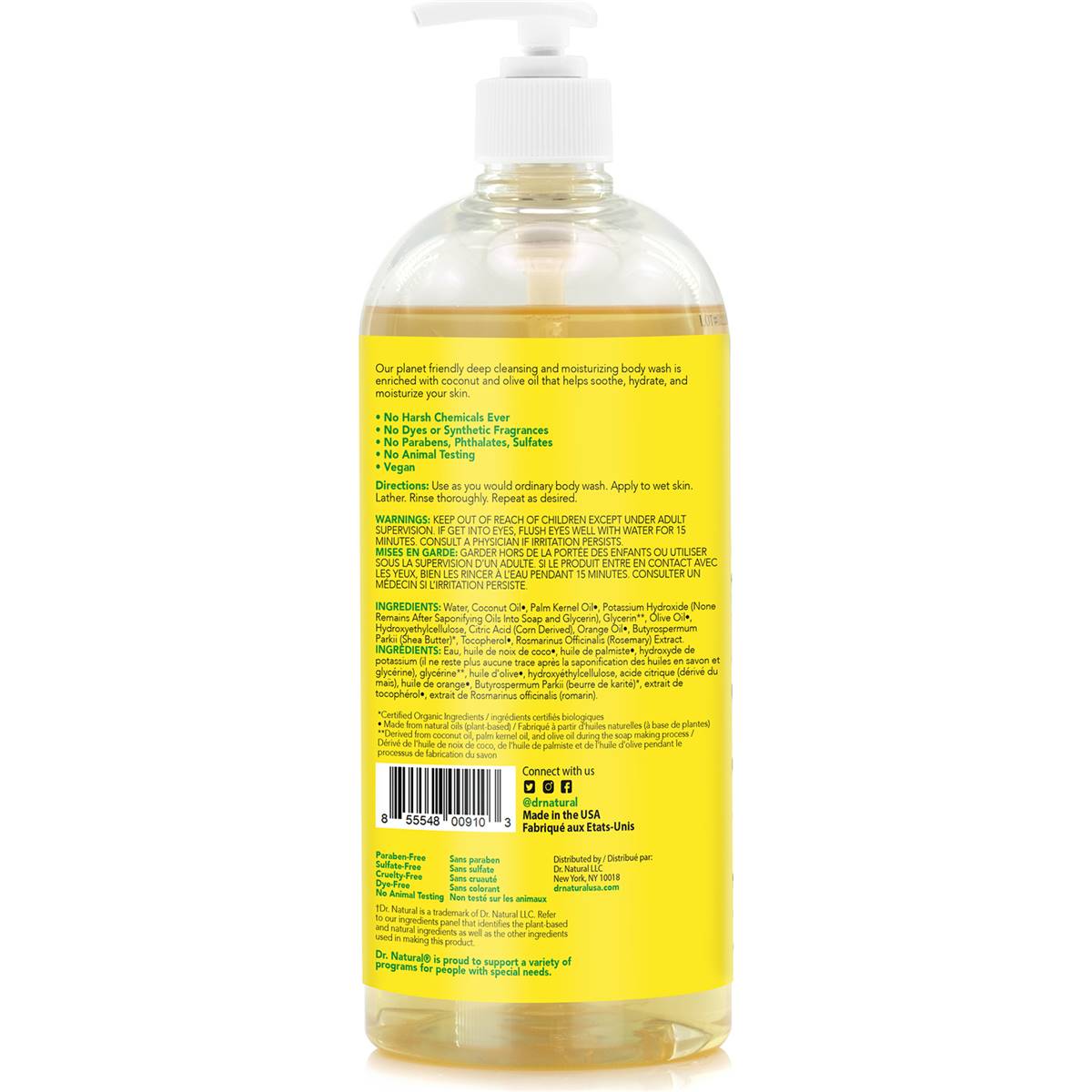 Dr Natural Body Wash Citrus 946ml | Woolworths