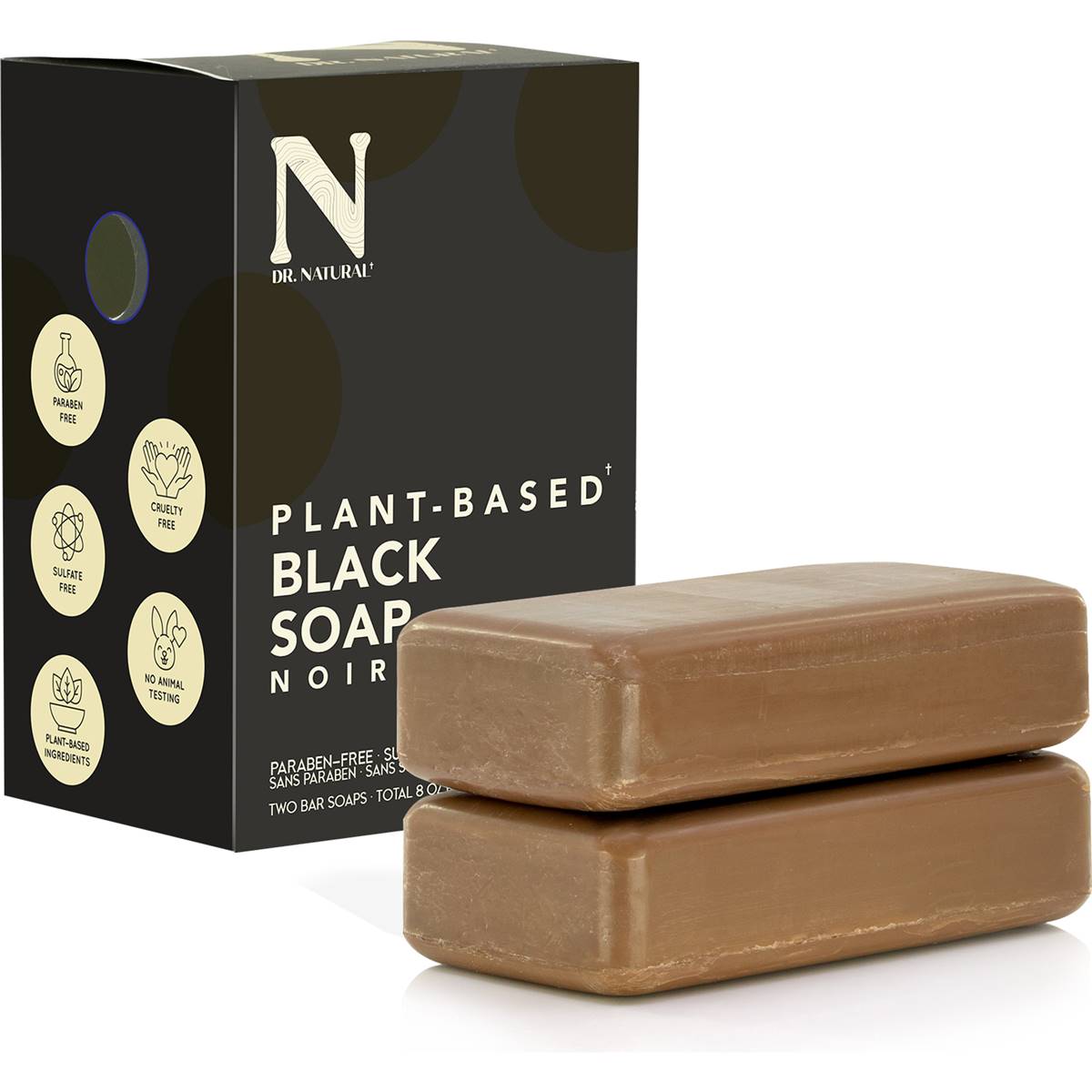 Dr Natural Black Bar Soap 2 Pack Woolworths