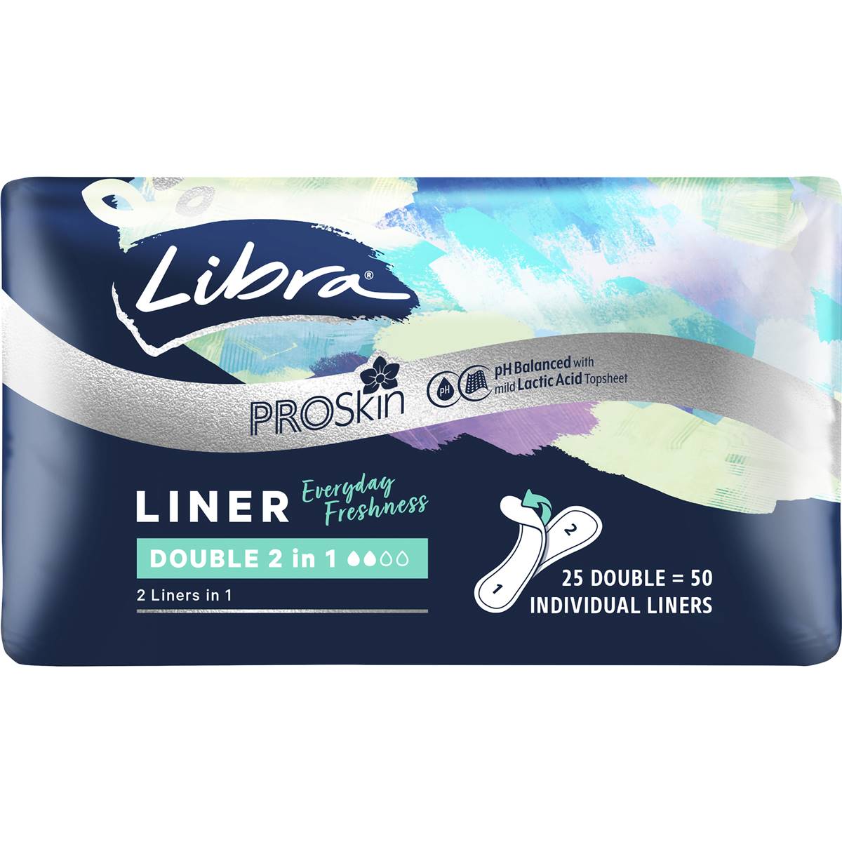 Libra Panty Liners Double 2 In 1 25 Pack Woolworths