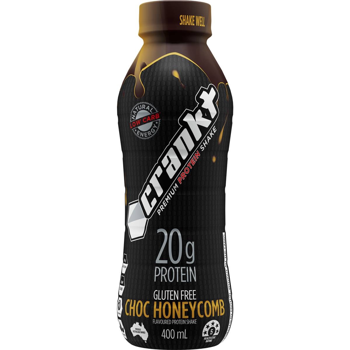 Crankt Premium Protein Shake Chocolate 400ml Woolworths
