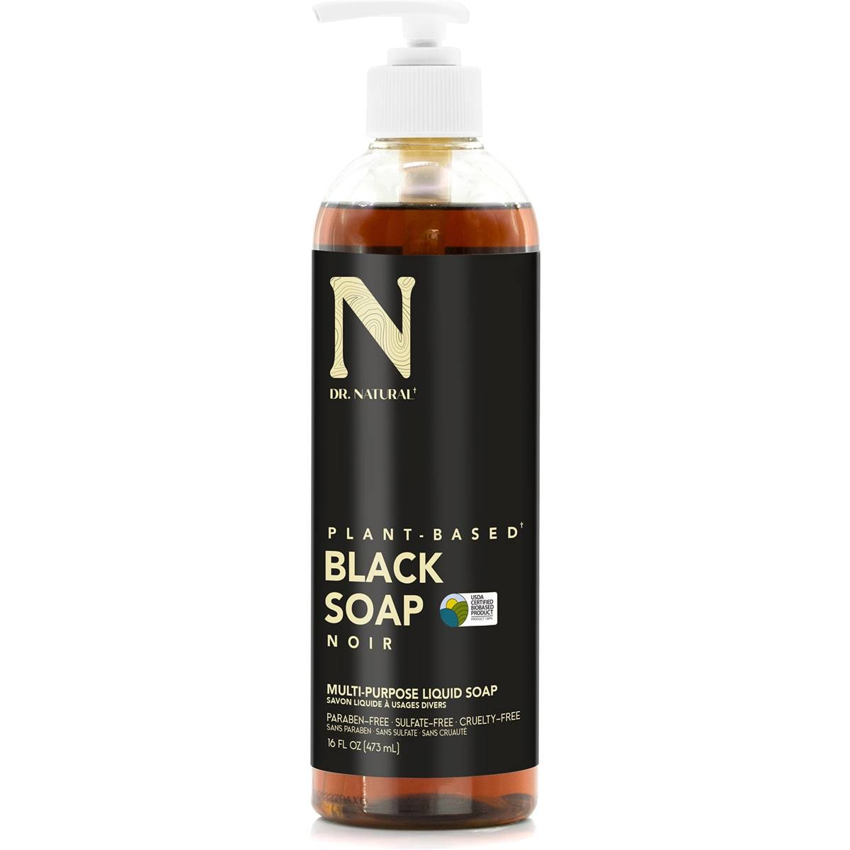 Dr Natural Liquid Black Soap 473ml Woolworths