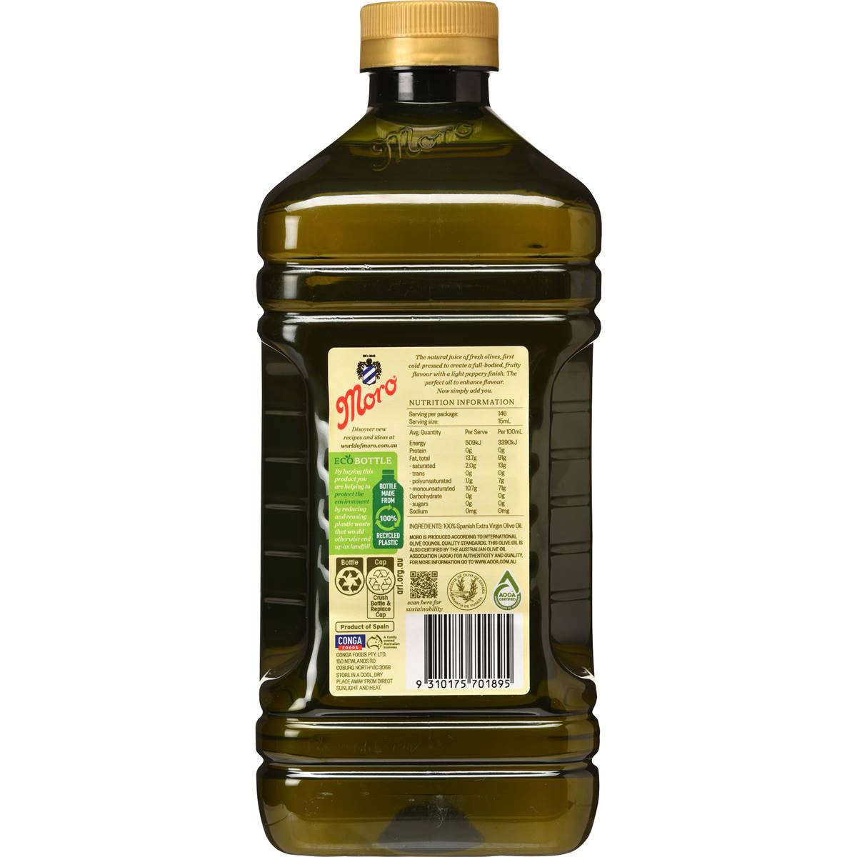 Moro Extra Virgin Olive Oil 2.2l Woolworths