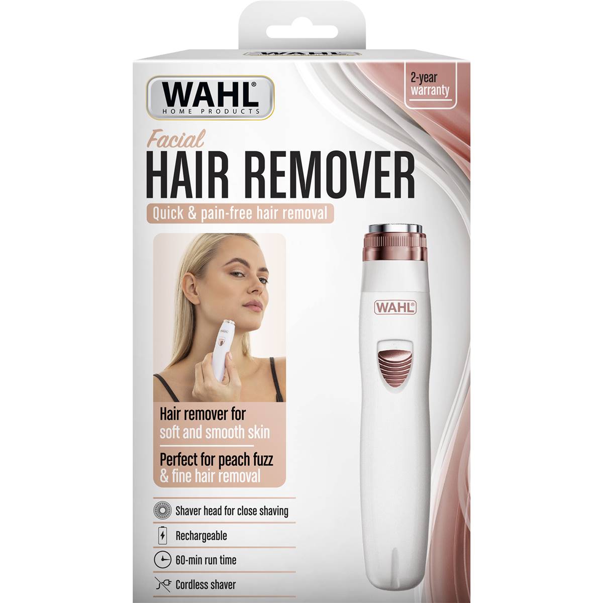 Wahl Cordless Facial Hair Remover Each Woolworths