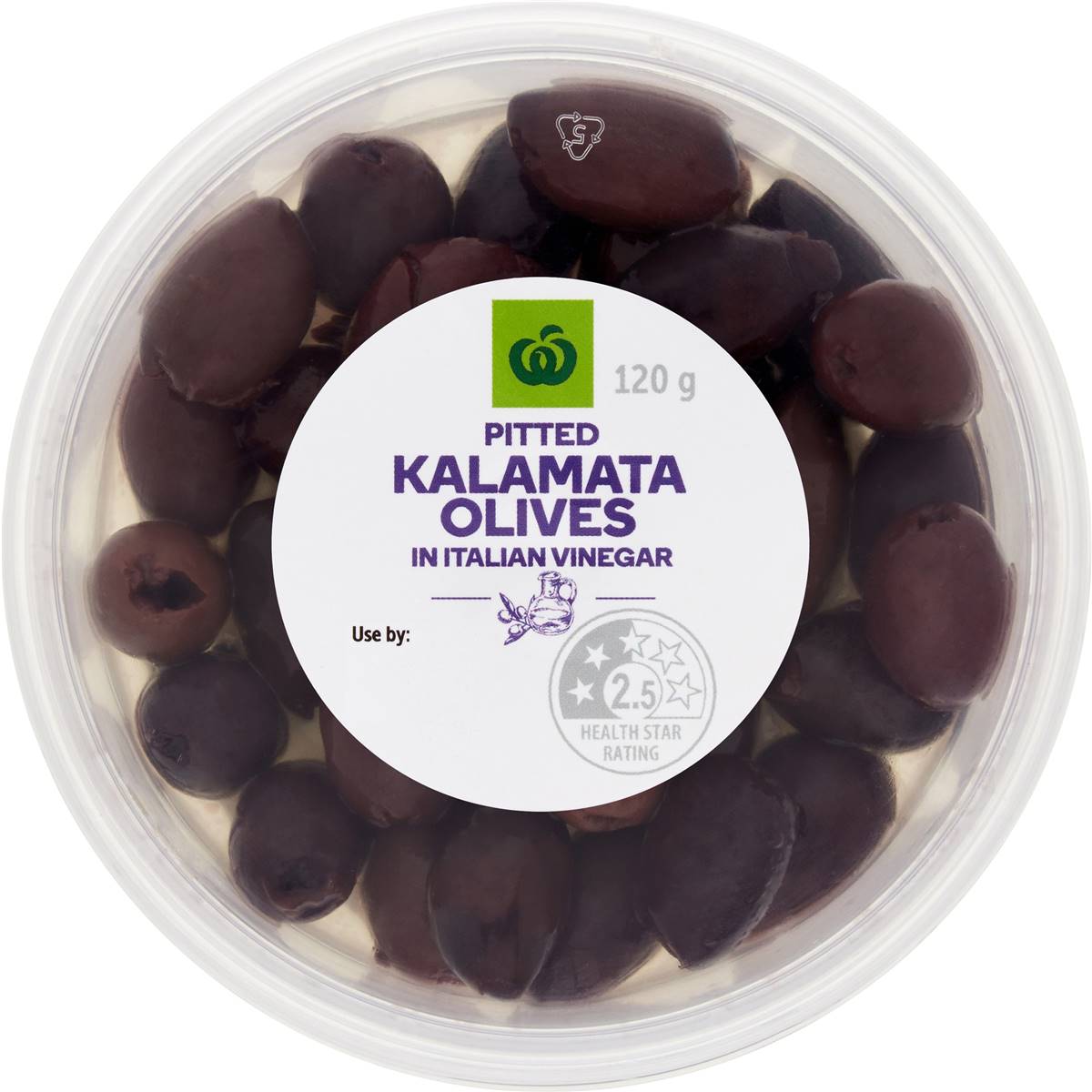 Woolworths Kalamata Pitted Olives In Italian Vinegar 120g Woolworths