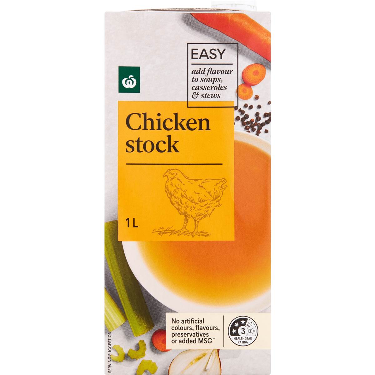 Woolworths Chicken Liquid Stock 1l Woolworths