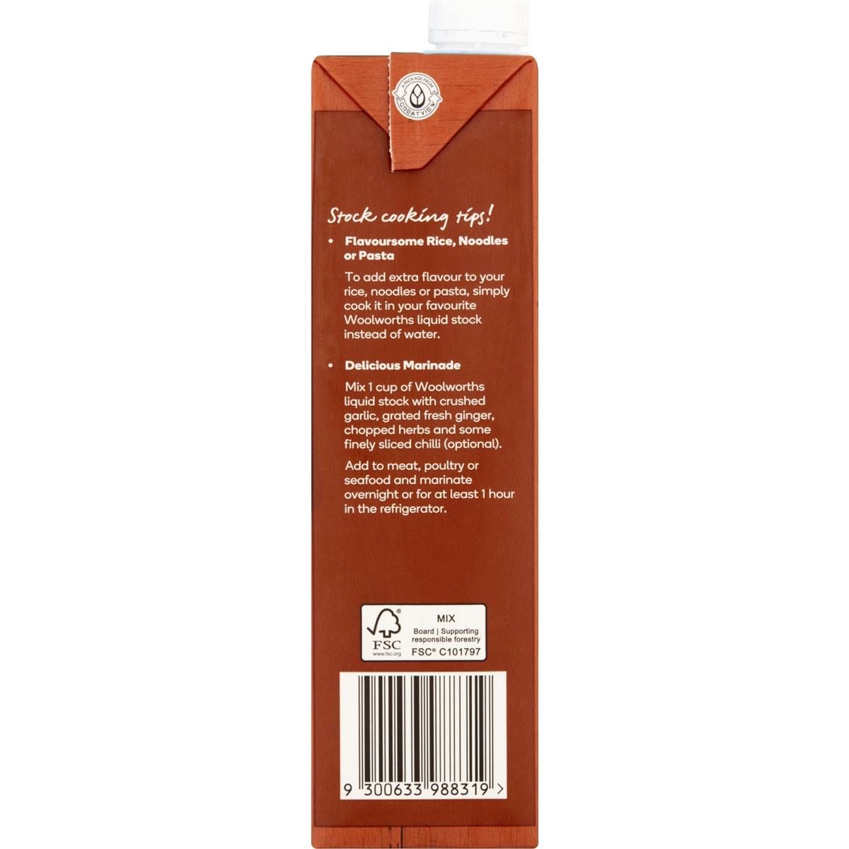 Woolworths Chicken Liquid Stock Salt Reduced 1l Woolworths