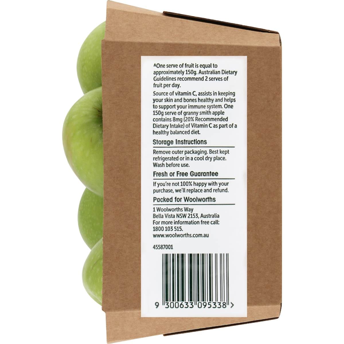 Woolworths Fresh Granny Smith Apples 1kg Woolworths