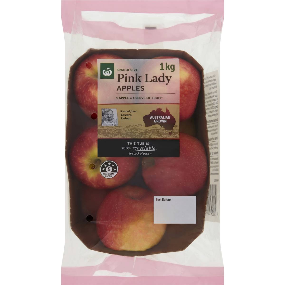 Woolworths Fresh Pink Lady Apples 1kg Woolworths