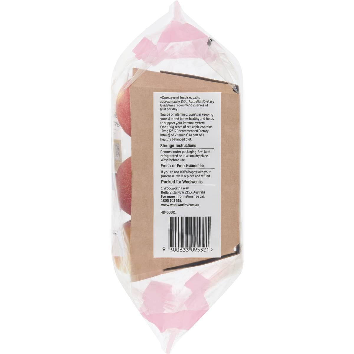 Woolworths Fresh Pink Lady Apples 1kg Woolworths
