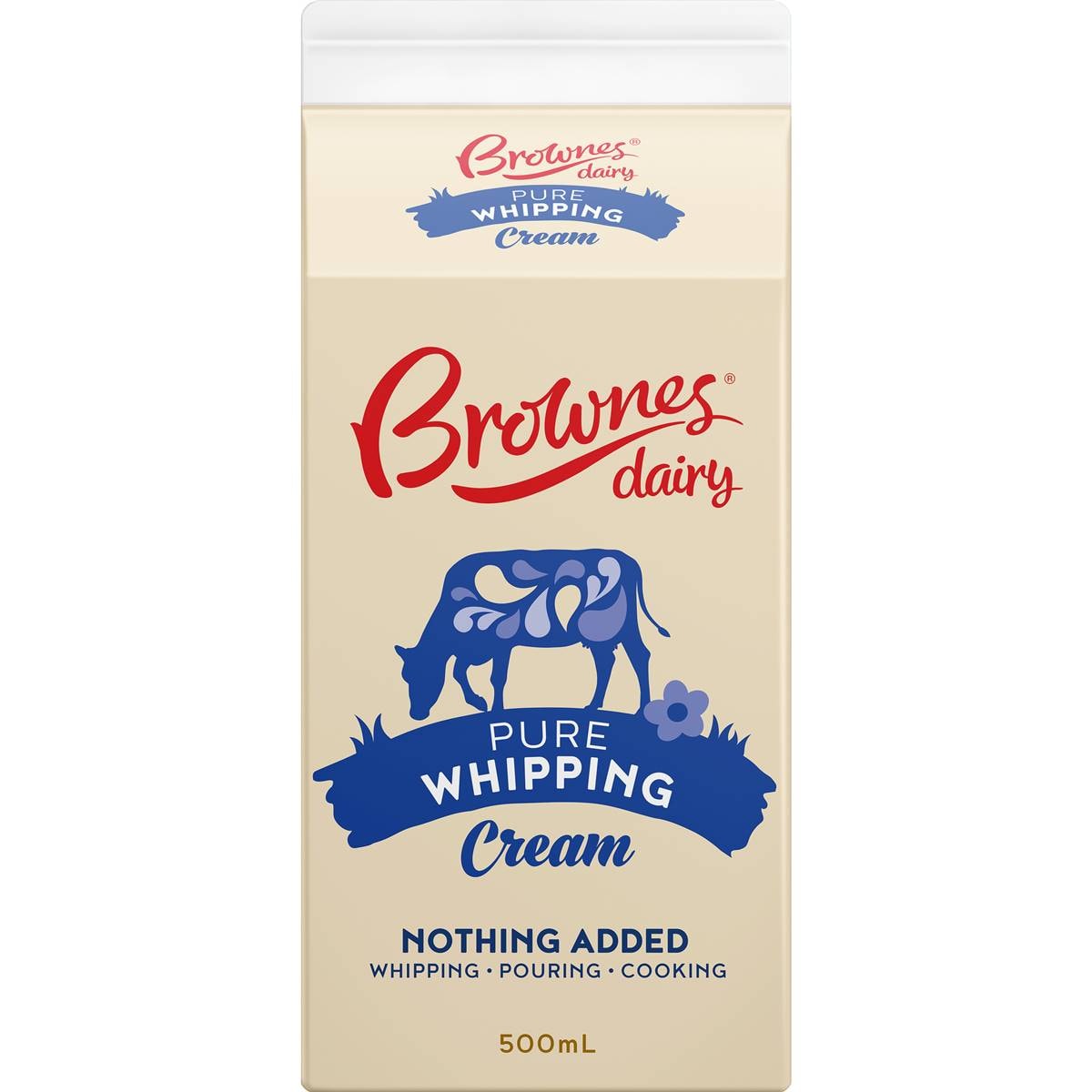 Brownes Dairy Pure Whipping Cream 500ml Woolworths