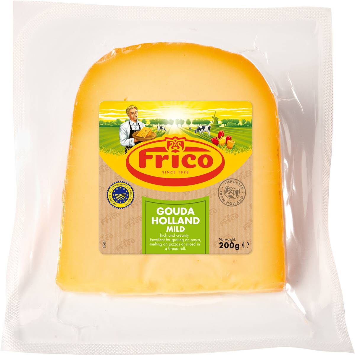 Frico Gouda Holland Mild Cheese Wedge 200g | Woolworths