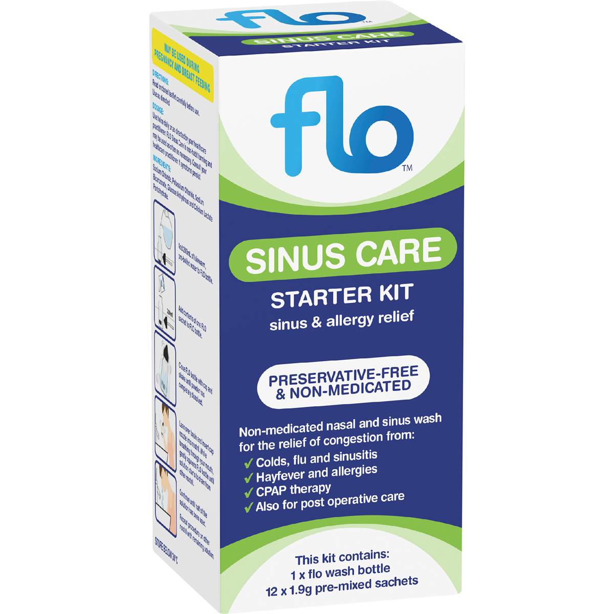 flo SINUS CARE スターターキット 100包セット Amazon.com: FLO Sinus Care Starter Kit : Health & Household