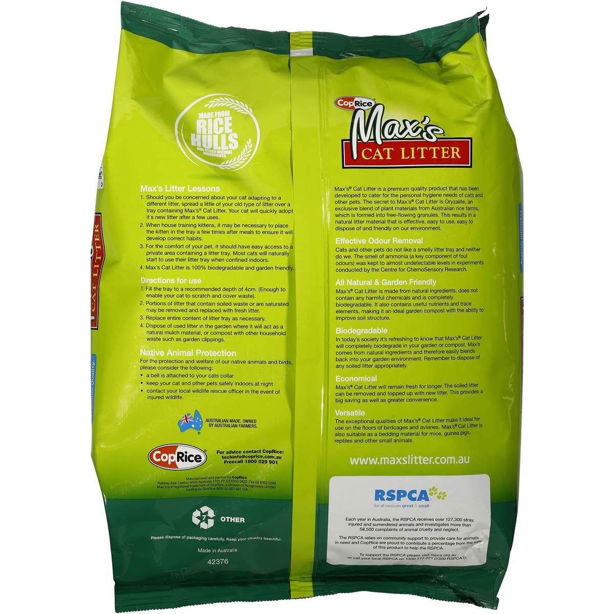 Max's Maxs Litter 4kg 4kg Woolworths