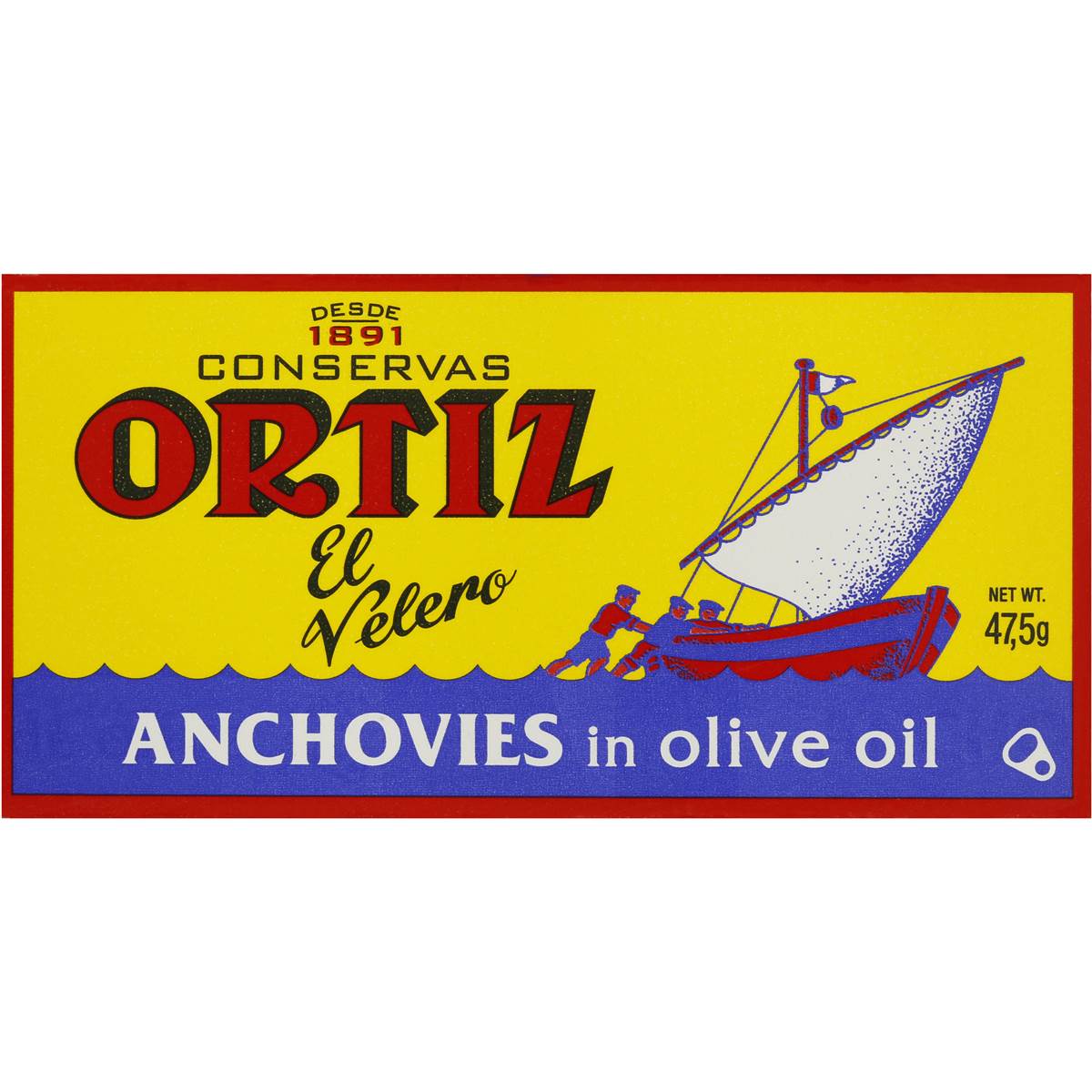 Ortiz Anchovies In Olive Oil 47.5g Woolworths