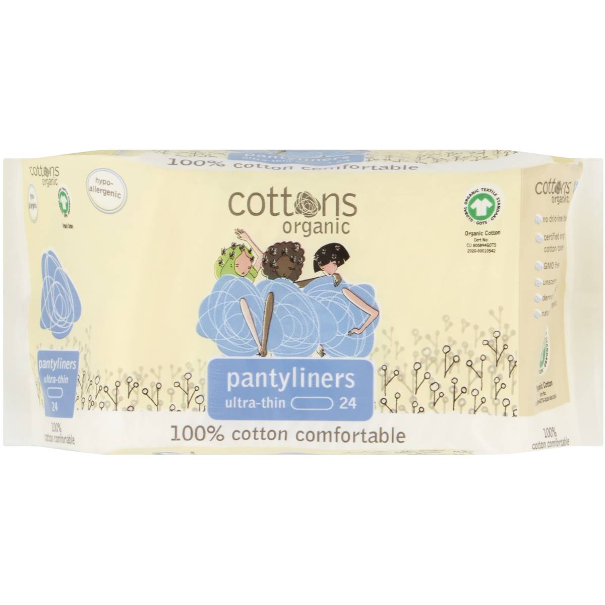 Cottons Panty Liners Ultra Thin 24 Pack Woolworths
