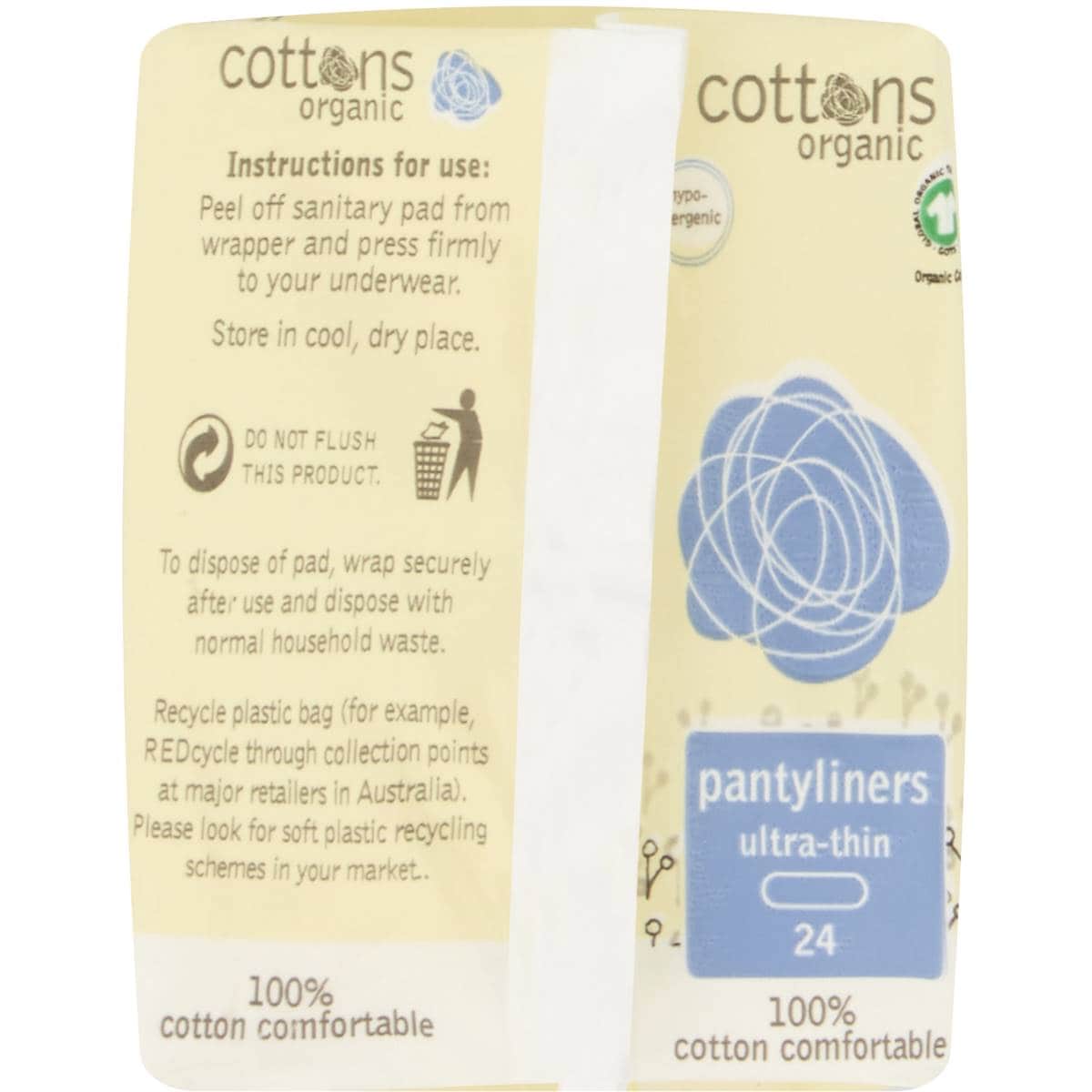 Cottons Panty Liners Ultra Thin 24 Pack Woolworths