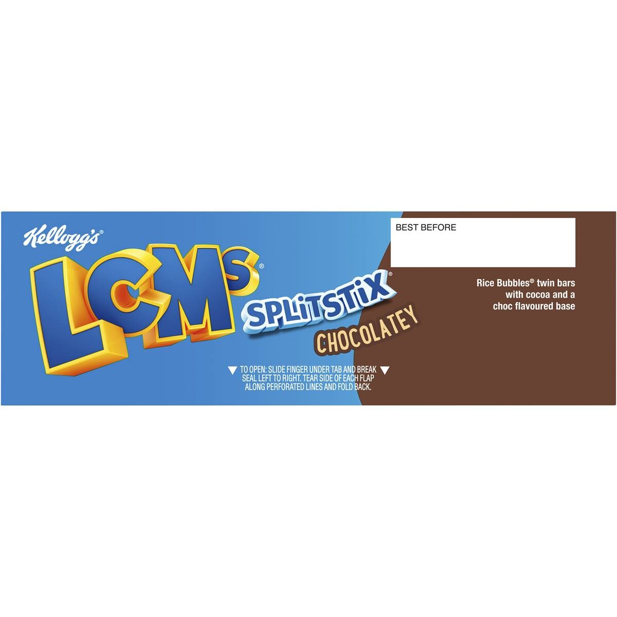 Kellogg's Lcms Choco Split Stix Cereal Bars 6 Pack Woolworths