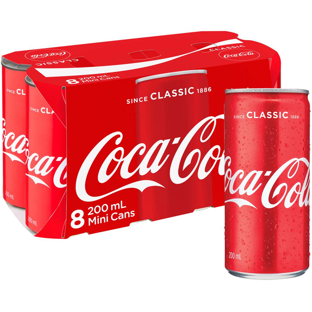 Coca Cola Mini Cans 200ml X8 Pack Woolworths 8955