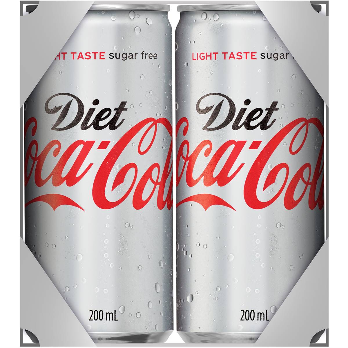 Cocacola Diet Soft Drink Mini Cans 200ml X8 Pack Woolworths