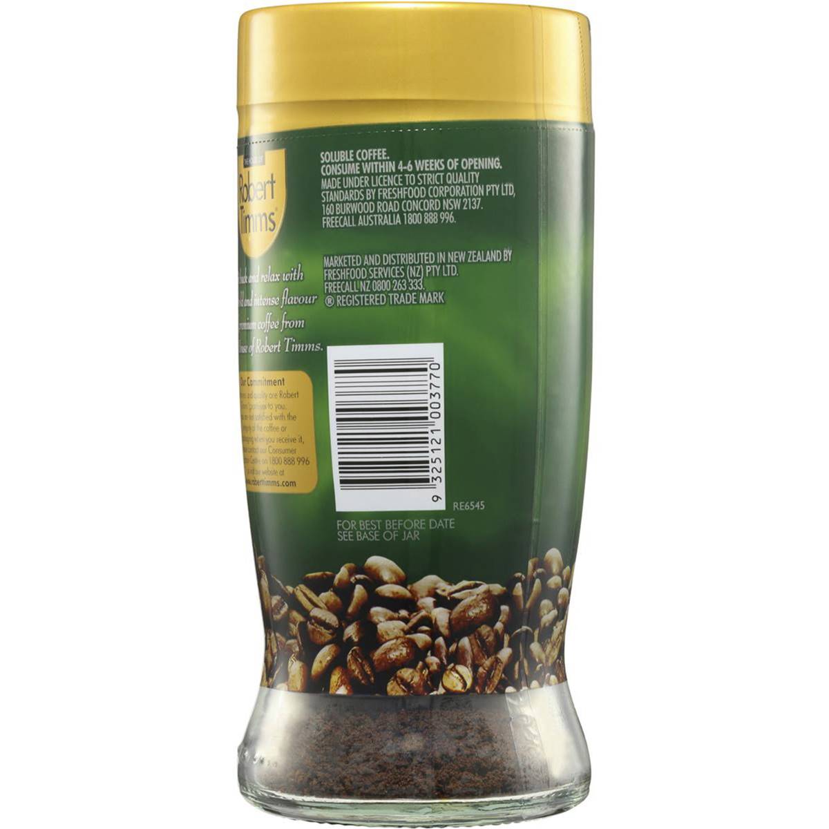 Robert Timms Instant Coffee Espresso 200g Woolworths