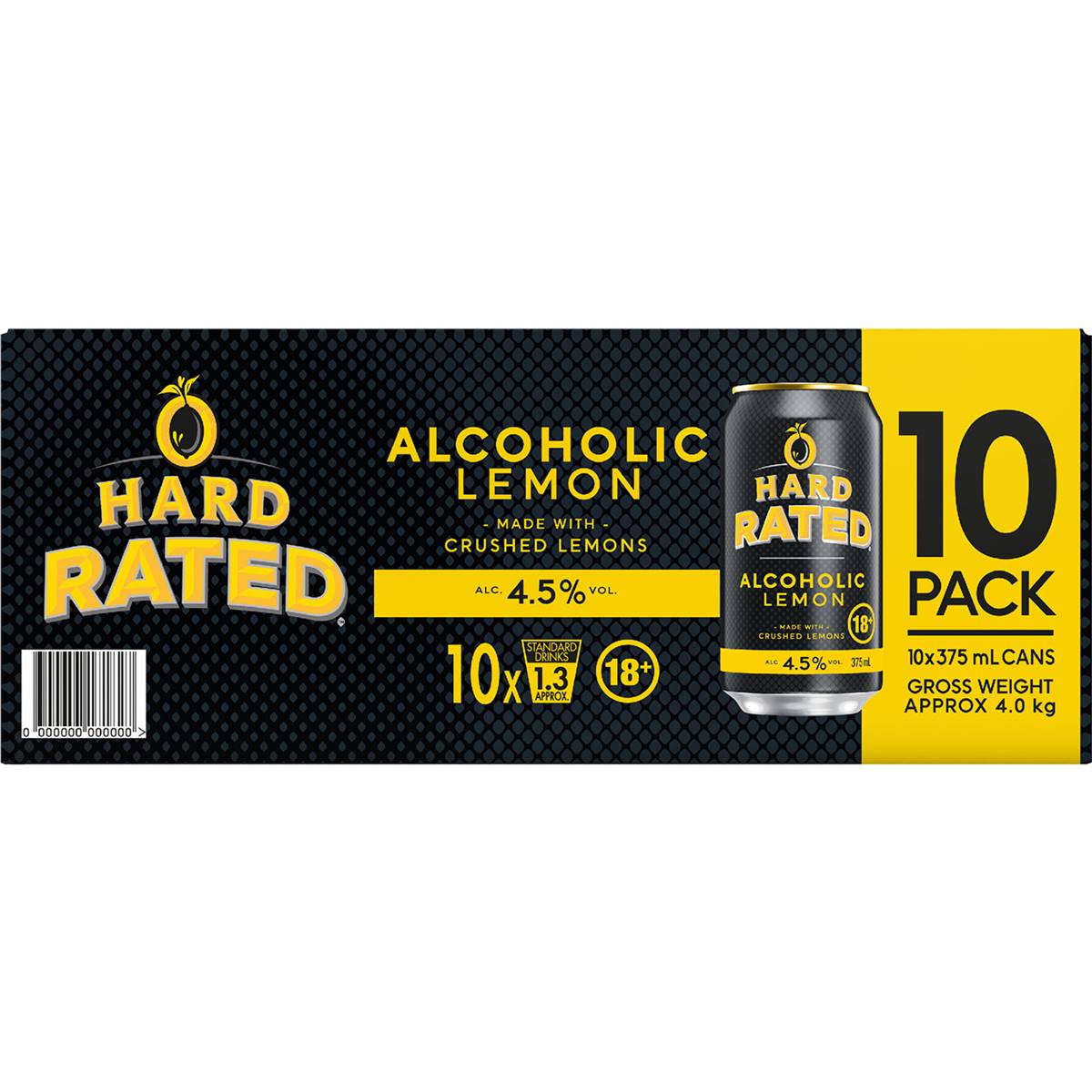Hard Rated Cans 375ml X 10 Pack Woolworths