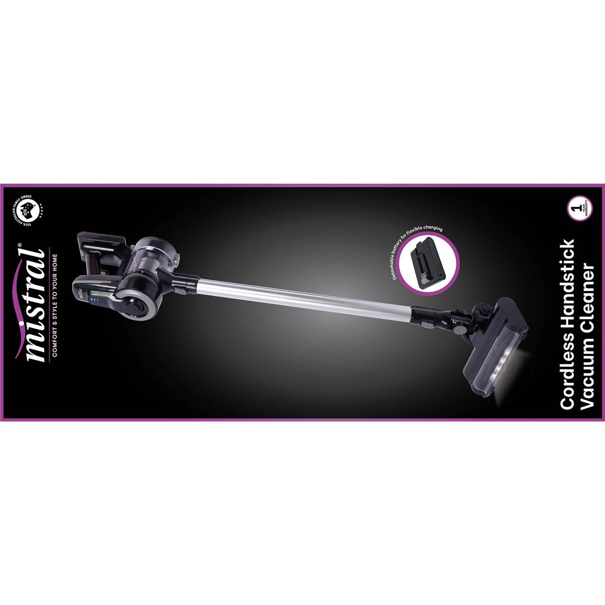 Mistral Cordless Handstick Vacuum Cleaner Each Woolworths