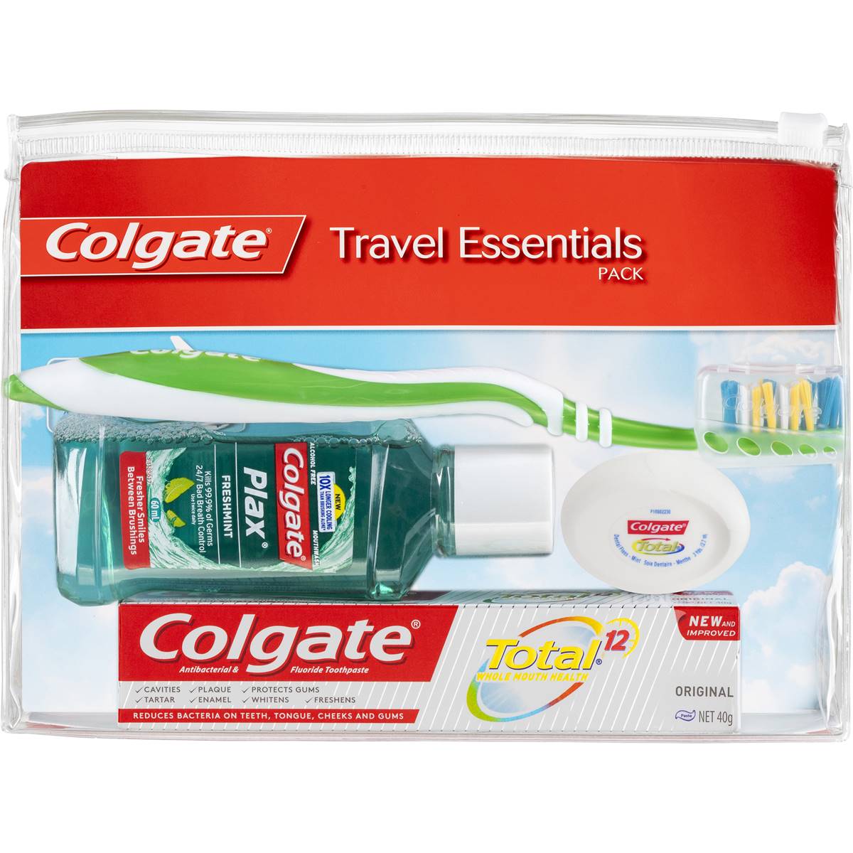 Colgate Travel Pack Toothbrush & Toothpaste Each Woolworths