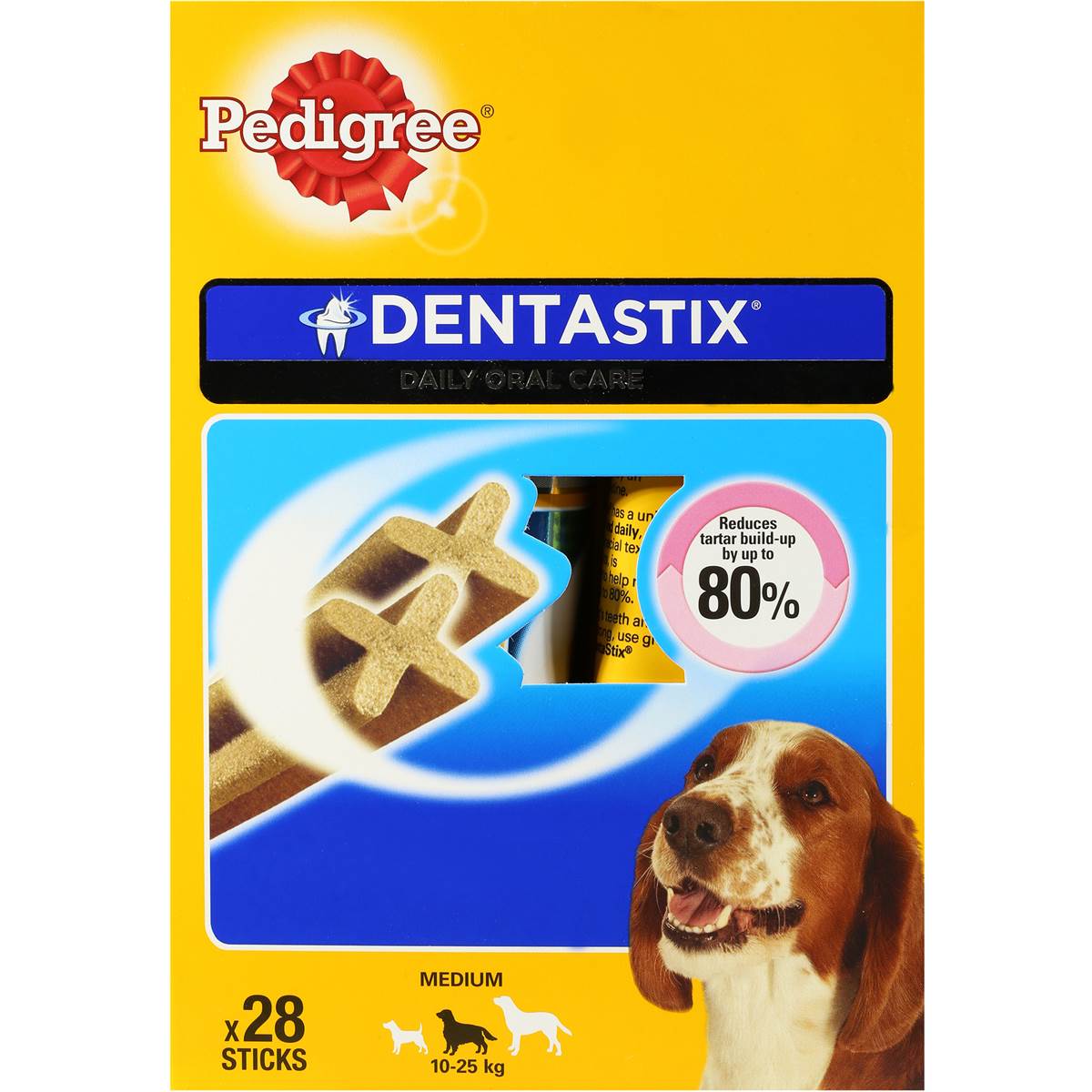Pedigree Treat Dentastix Medium 28pk Woolworths