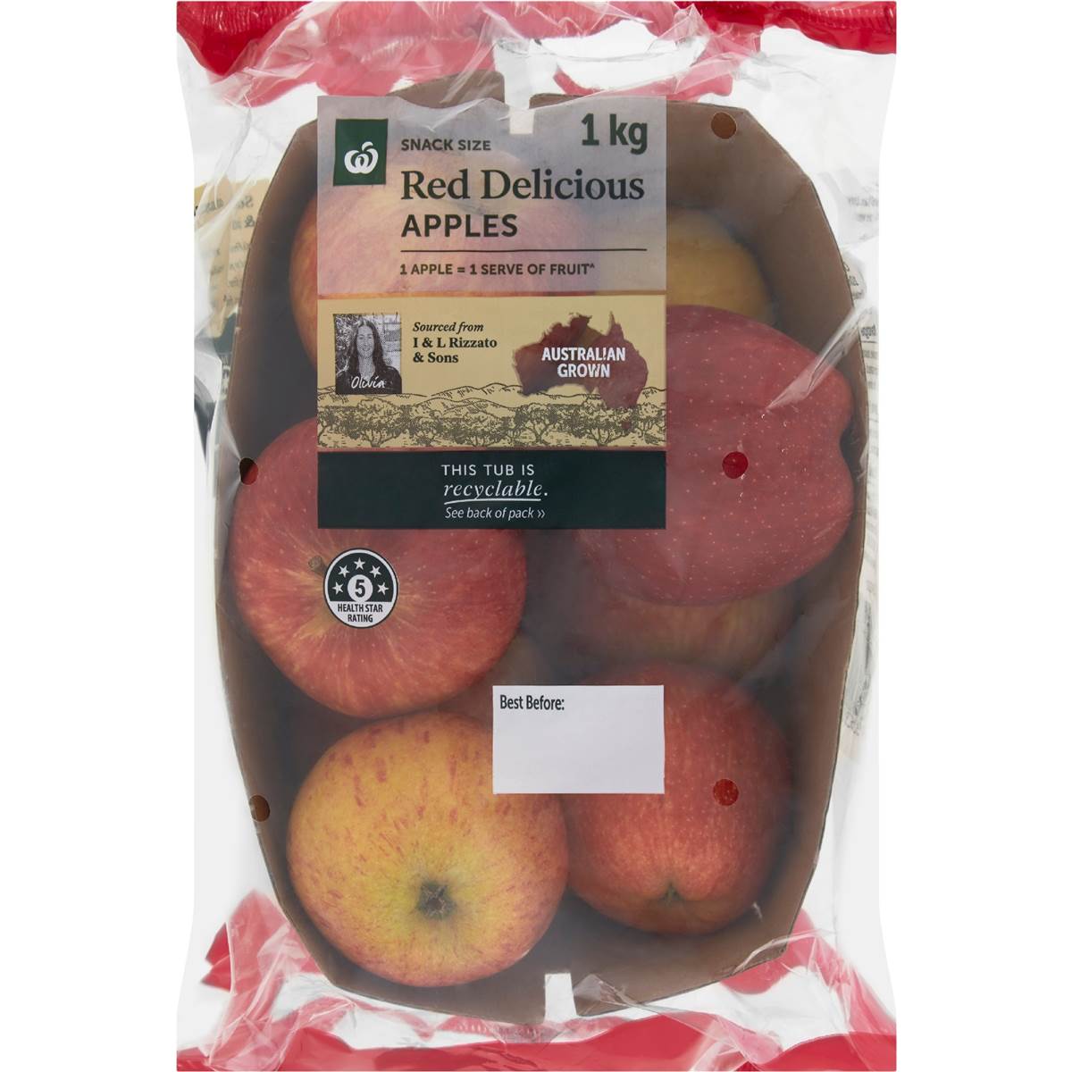 Select Apple Red Delicious 1kg Woolworths