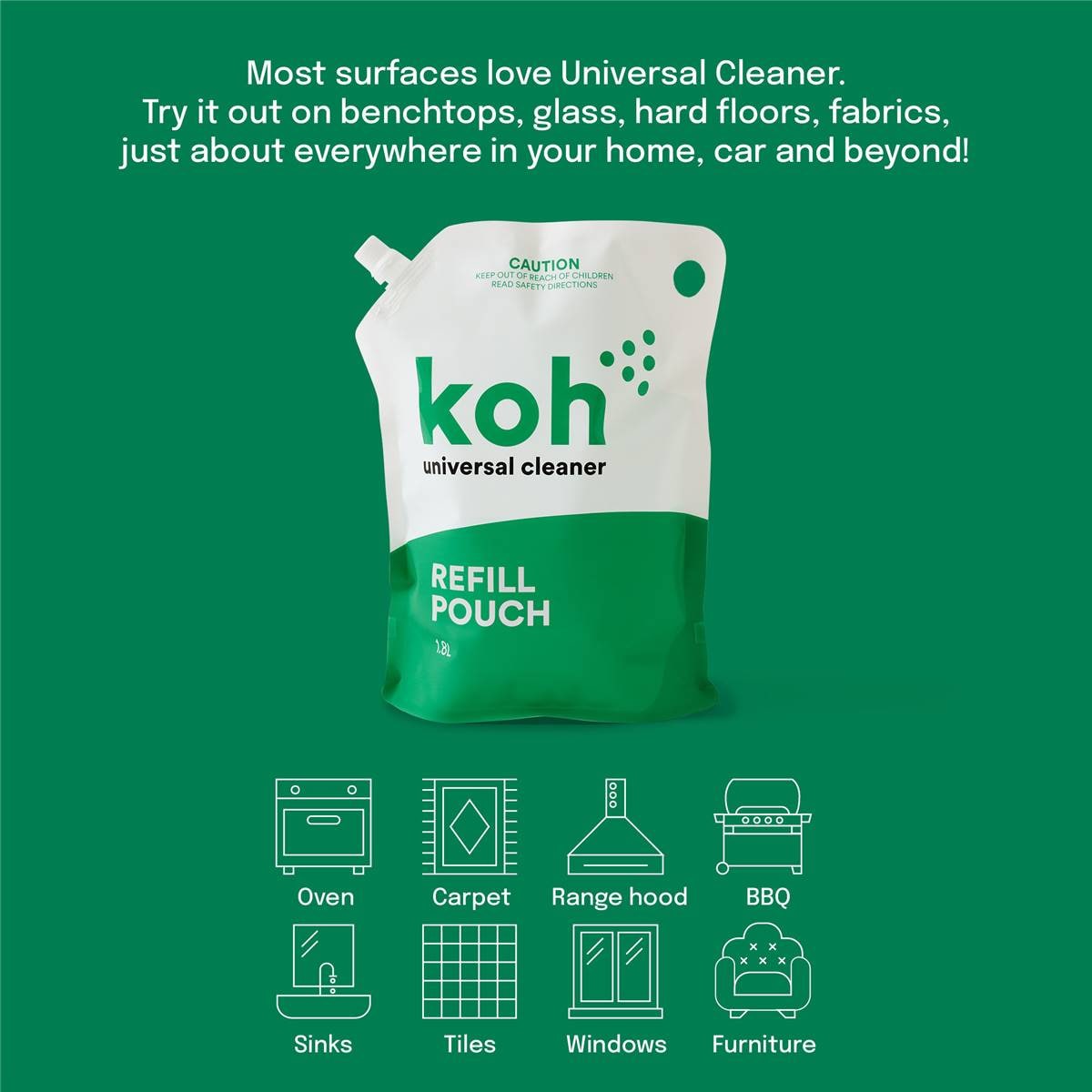 Koh Universal Cleaner Refill Pouch 1.8l Woolworths