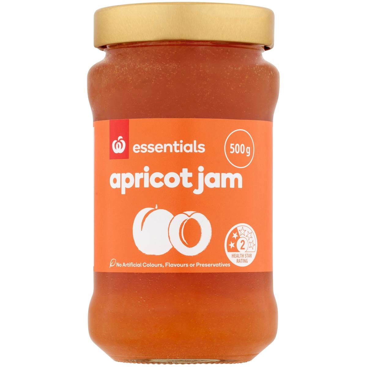 Essentials Apricot Jam 500g Woolworths