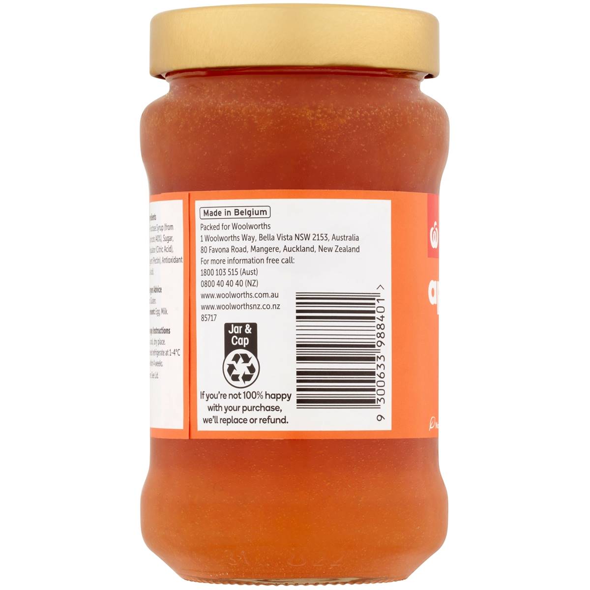 Essentials Apricot Jam 500g Woolworths