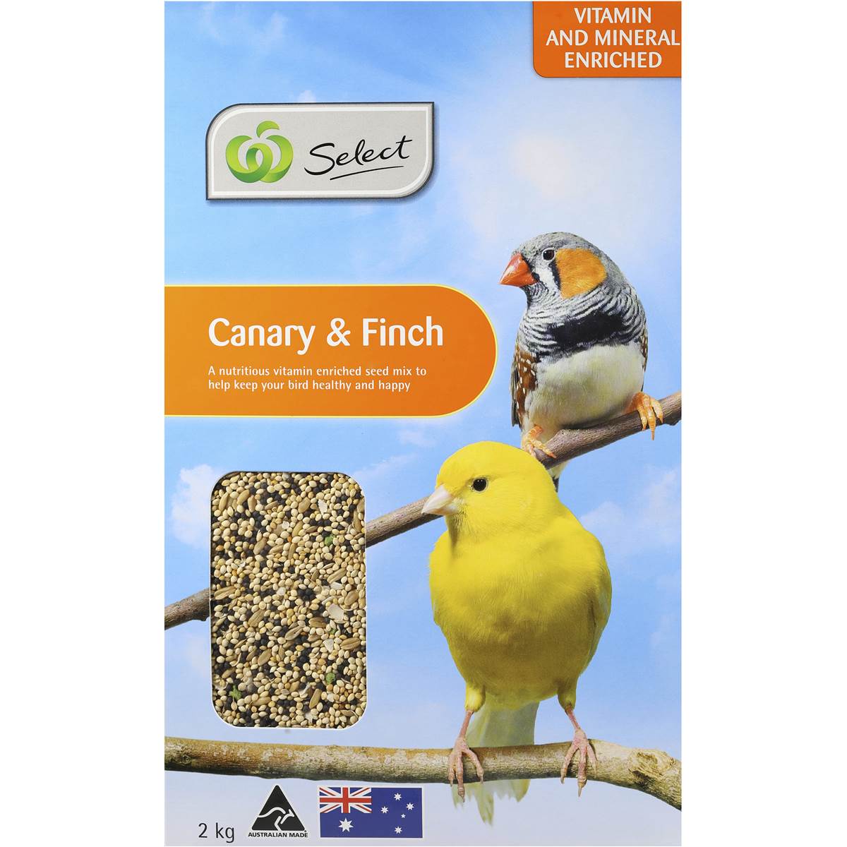 Select Bird Food Canary & Finch 2kg Woolworths