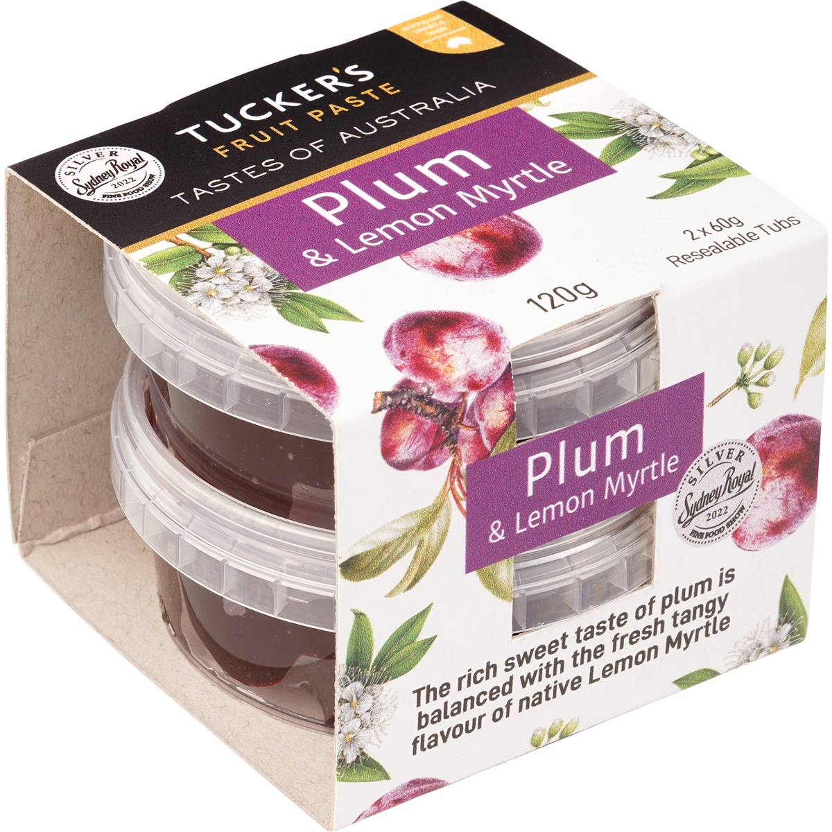 Tucker's Fruit Paste Plum & Lemon Myrtle 60g X 2 Pack | Woolworths