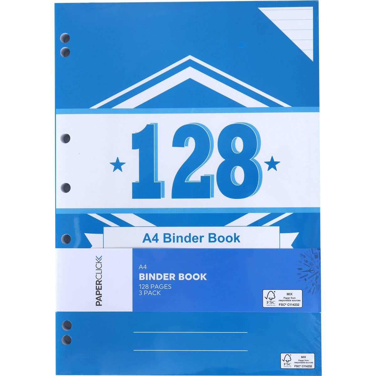 Woolworths Binder Folder A4 128 Pages 3 Pack Woolworths