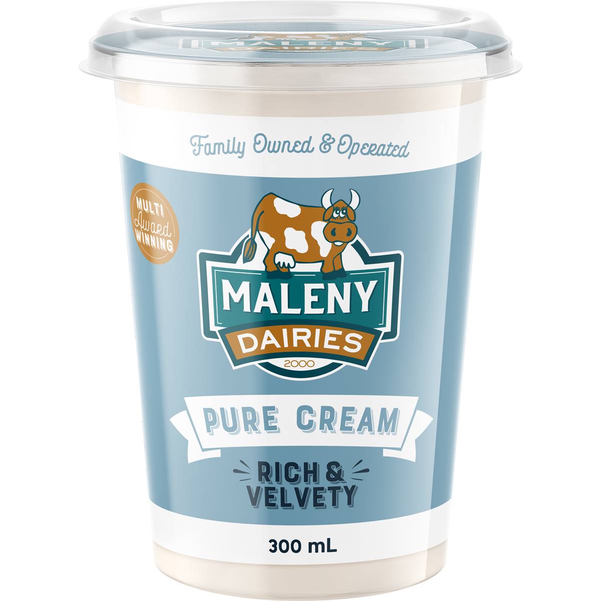 Maleny Dairies Pure Cream 300ml Woolworths
