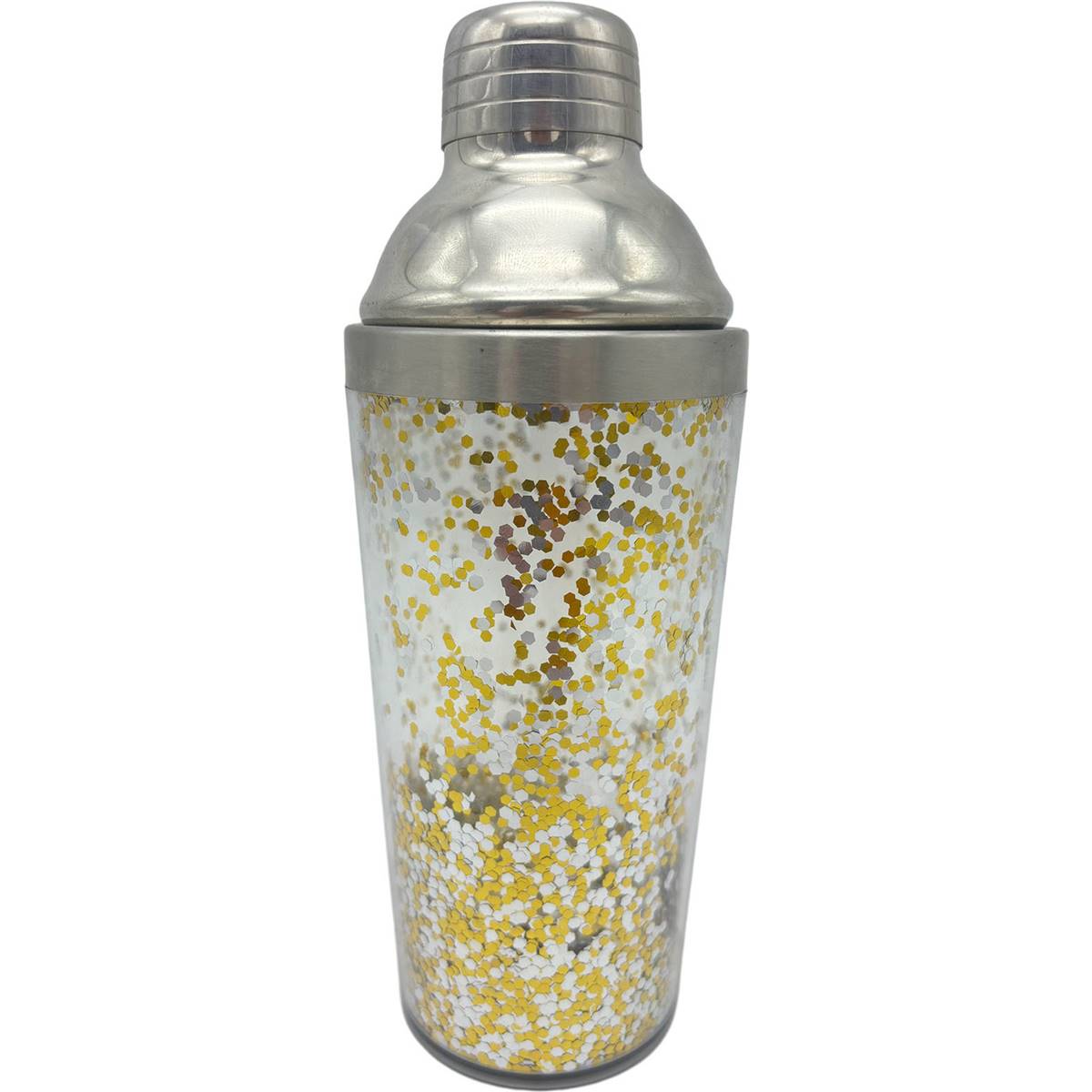 Whiz Pop Bang Cocktail Shaker With Confetti Gold Each Woolworths