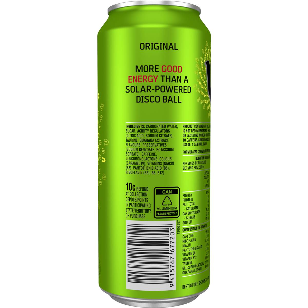 V Energy Energy Drink 500ml Woolworths