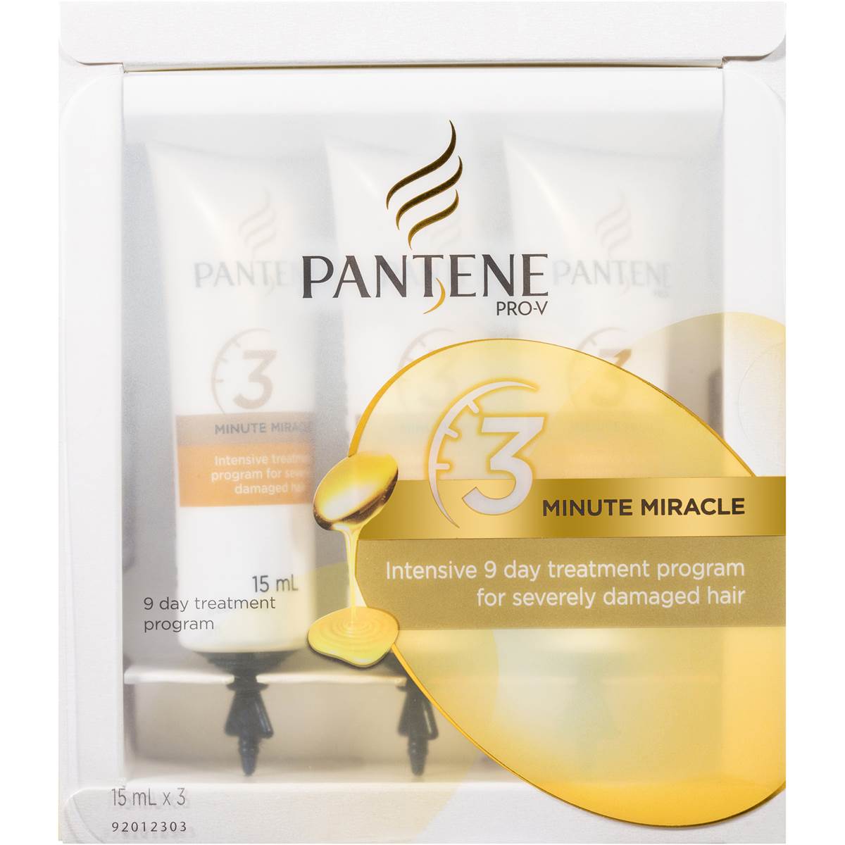 Pantene Prov 3 Minute Miracle Intensive Treatment Program 3x15ml Woolworths Pantene Prov 3 Minute Miracle Intensive Treatment Program 3x15ml Woolworths