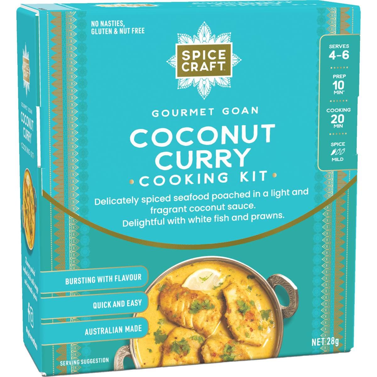 Spicecraft Gourmet Goan Coconut Curry Cooking Kit 28g Woolworths