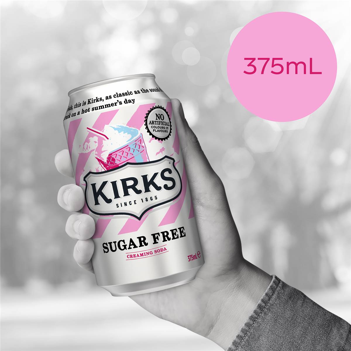Kirks Creaming Soda Sugar Free Soda Soft Drink Multipack Cans