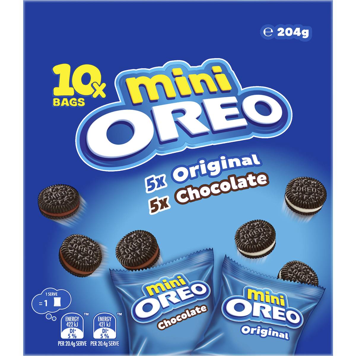 Oreo Chocolate And Original Mini Mixed Cookies Multipack 204g Woolworths 9929