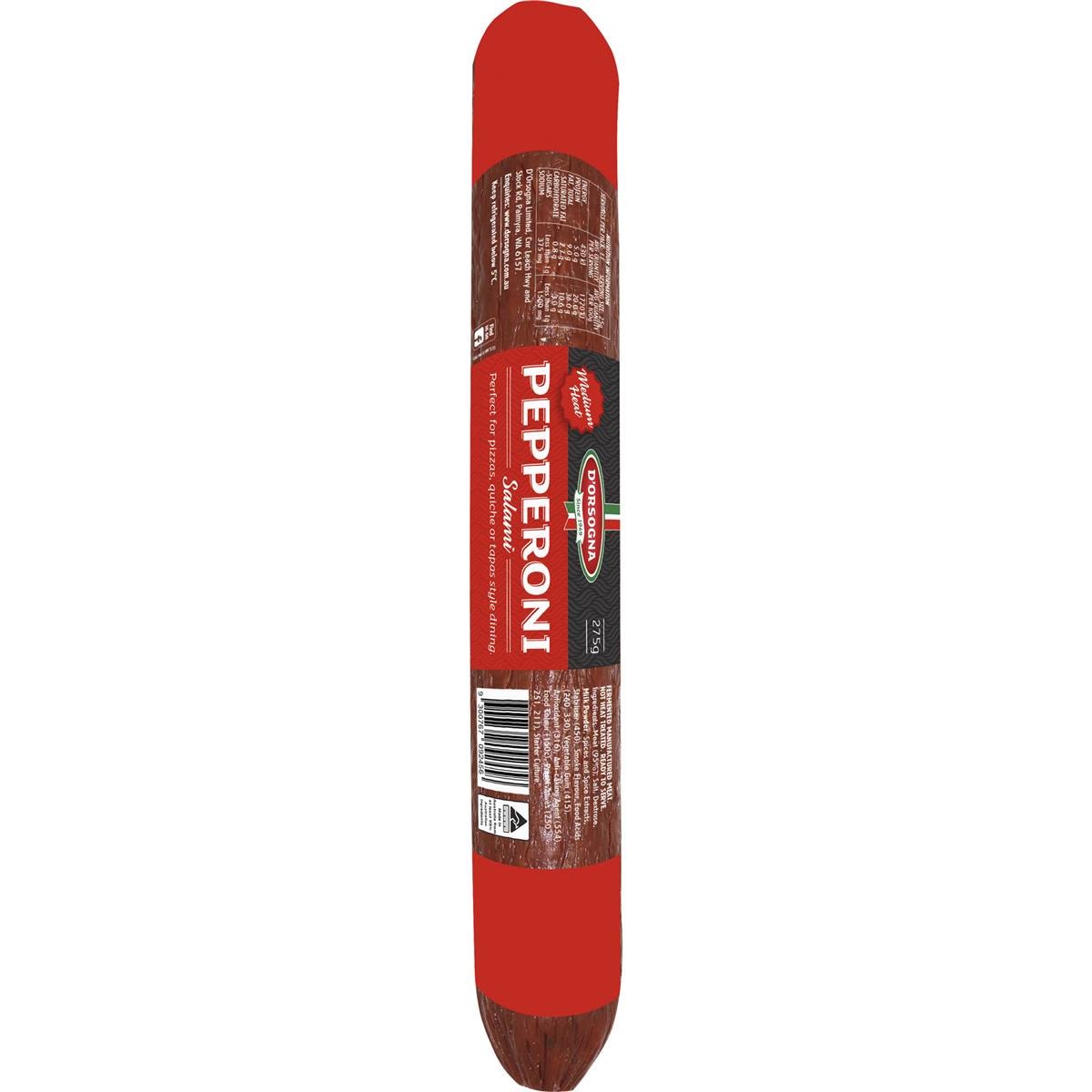 D'orsogna Salami Pepperoni Stick Hot