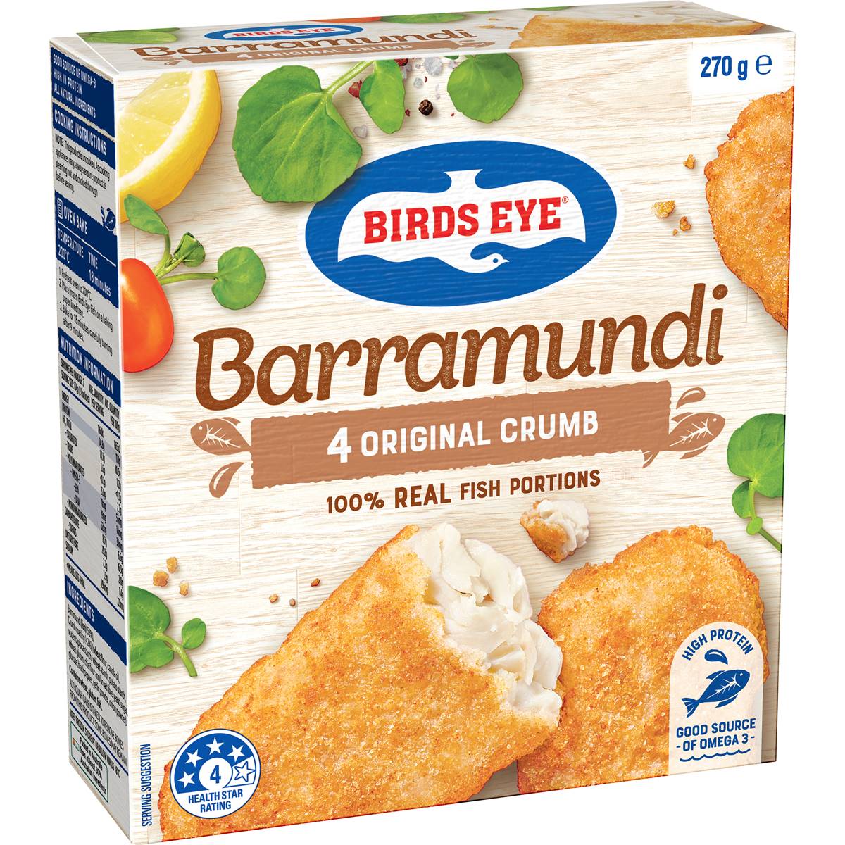 Birds Eye Fresh Caught Barramundi Original Crumb 270g Woolworths