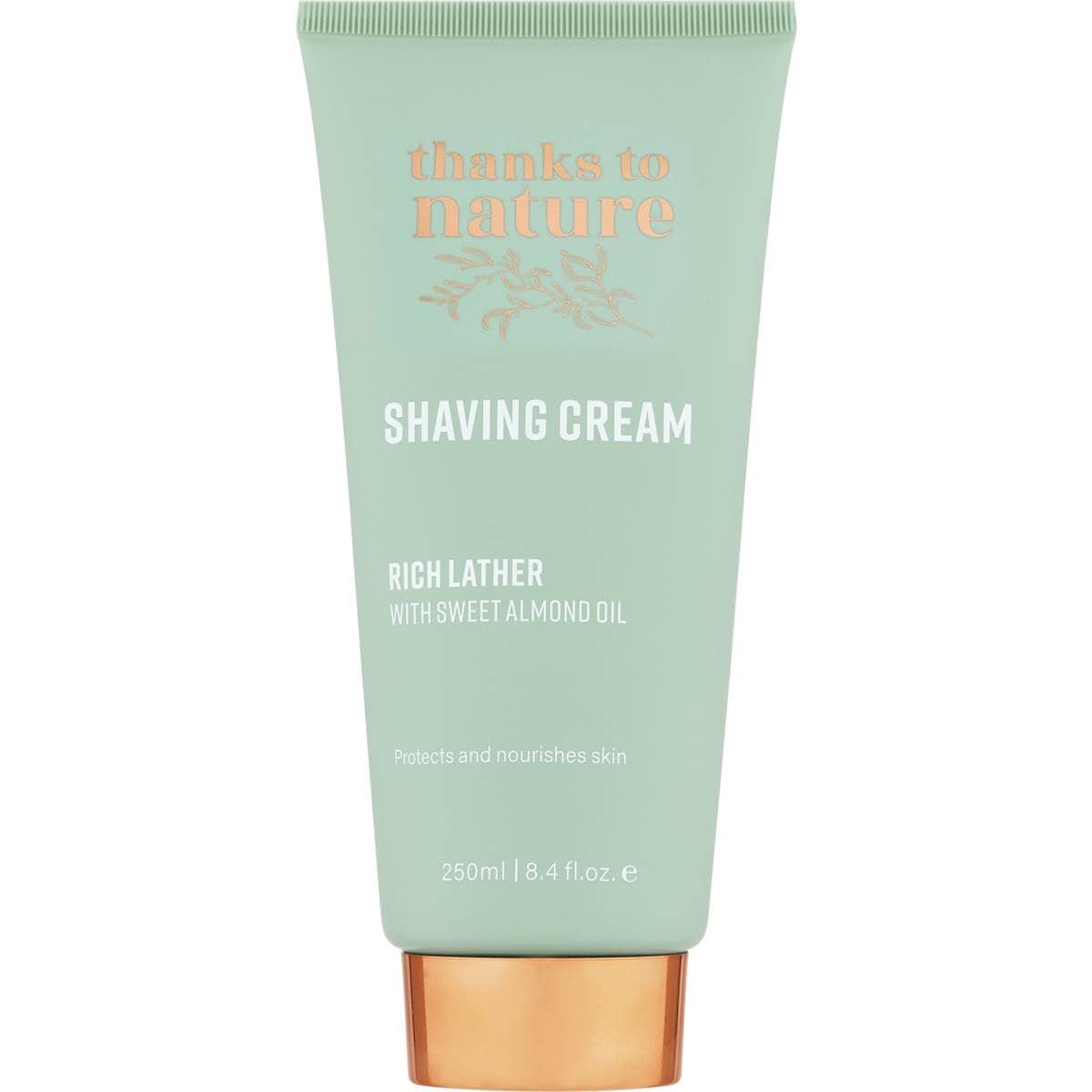 Thanks To Nature Shaving Cream Tube 250ml Woolworths