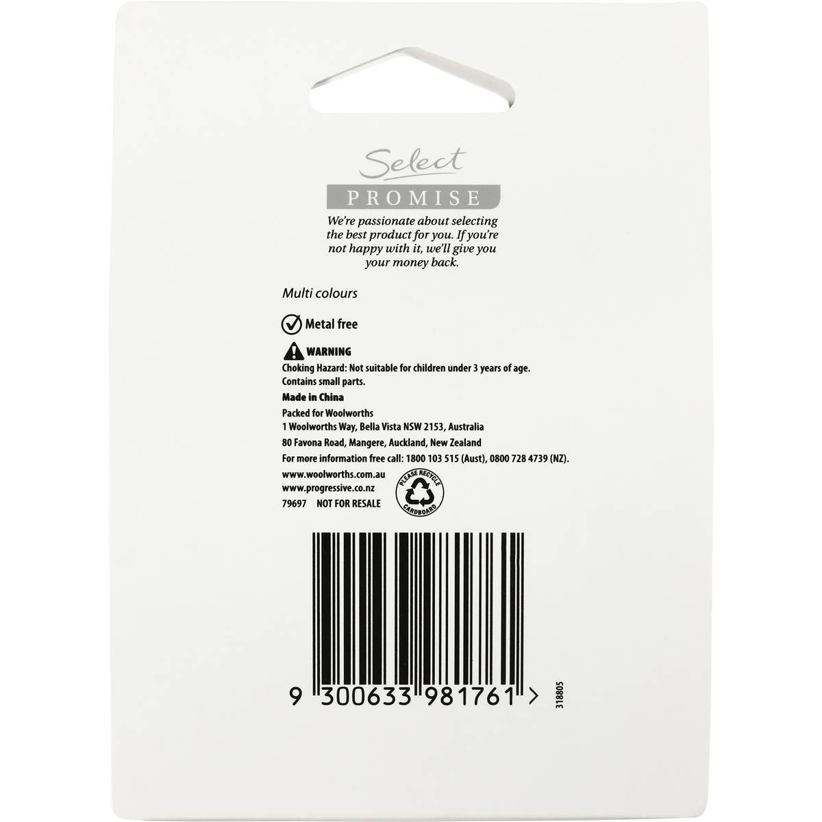 Woolworths Select Hair Elastics Snagless Large Thick 48 Pack Woolworths