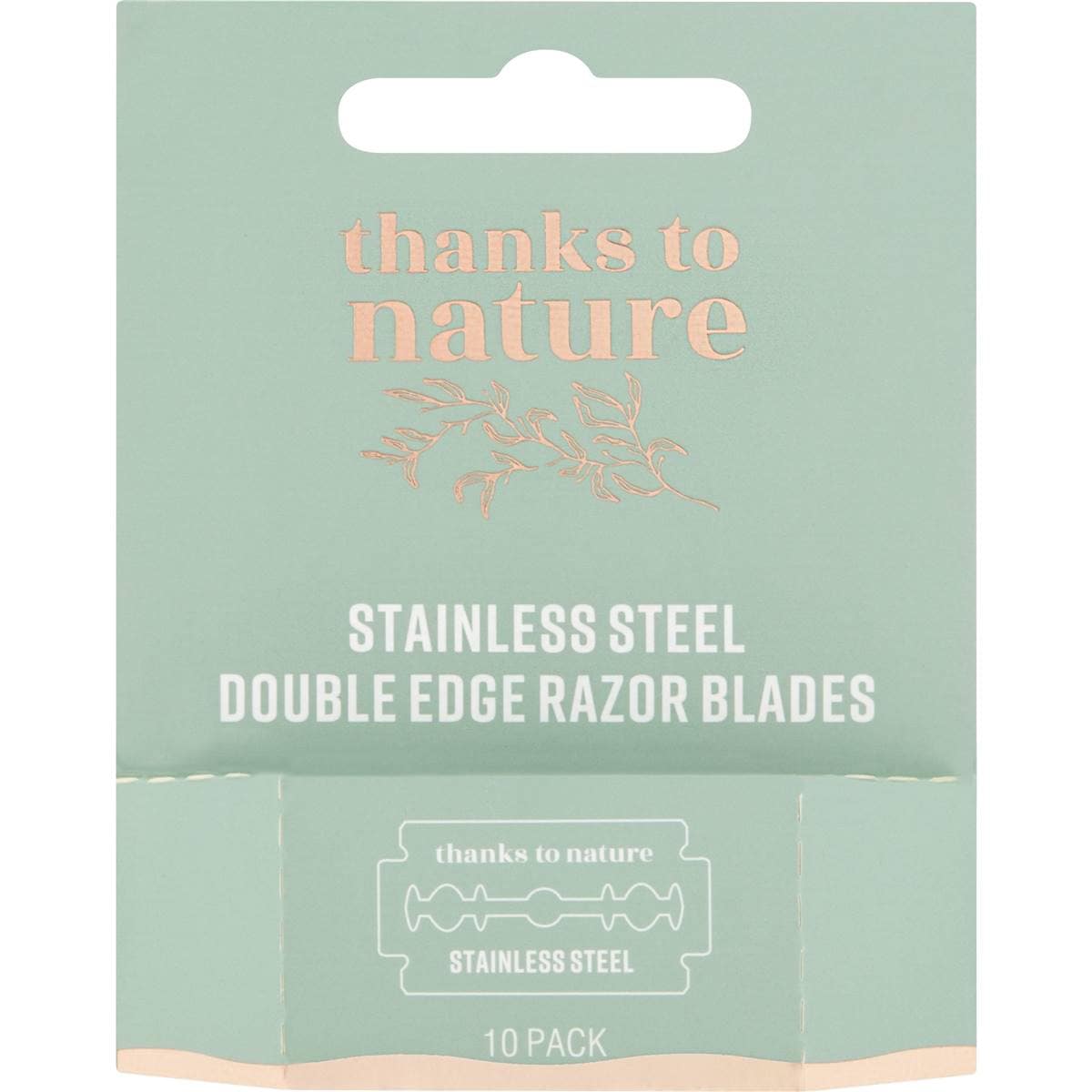 Thanks To Nature Double Edge Razor Blades 10 Pack Woolworths