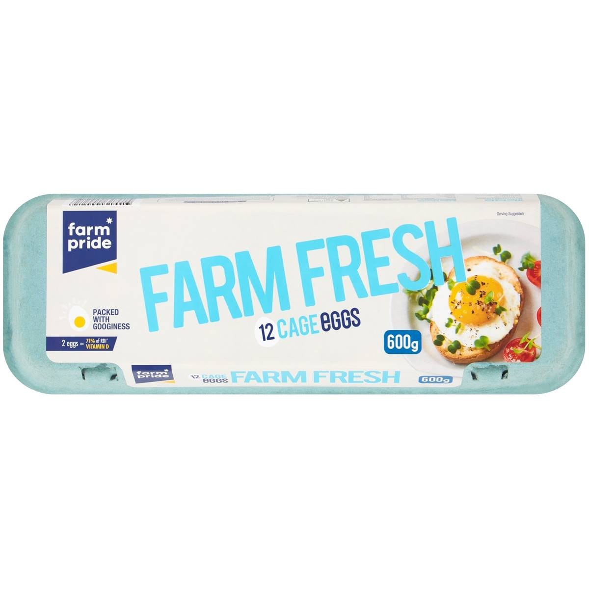 Farm Pride 12 Cage Eggs 600g Woolworths